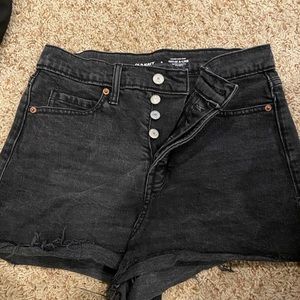 Old navy black jean shorts